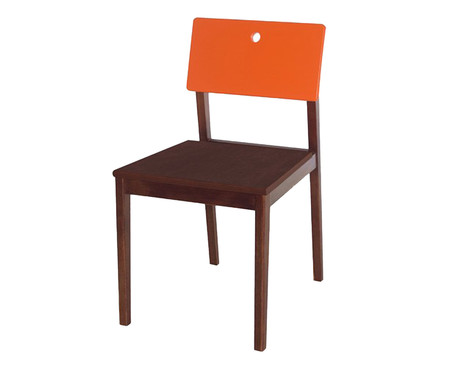 Cadeira Flip Laranja  - Hometeka