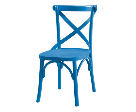 Cadeira X Azul Turquesa  - Hometeka