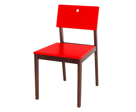 Cadeira Flip Vermelha  - Hometeka