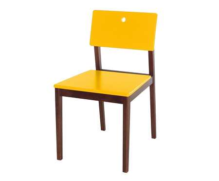 Cadeira Flip Amarela  - Hometeka