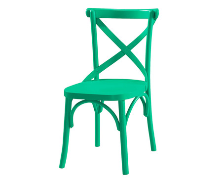 Cadeira X Verde Esmeralda  - Hometeka