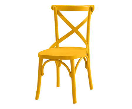 Cadeira X Amarela  - Hometeka
