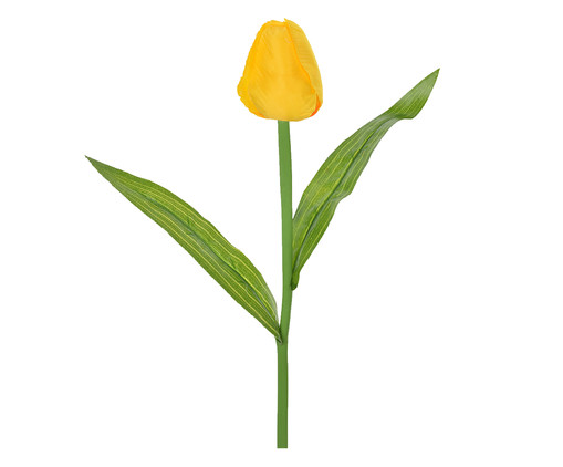 Planta Permanente em Cetim Haste Tulipa - Amarela, Amarelo | WestwingNow