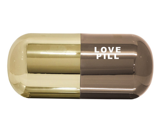 Pílula Decorativa Love Pill I Dourado, Dourado | WestwingNow