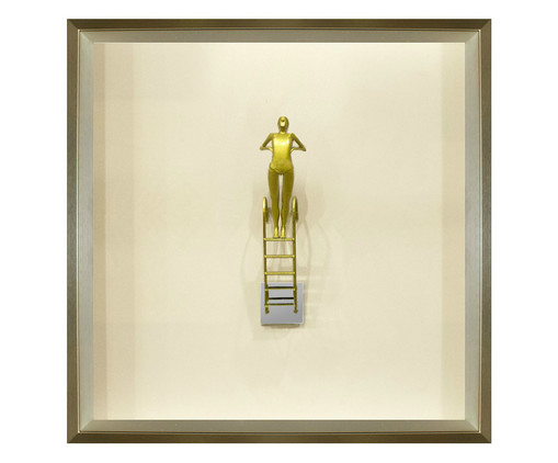 Caixa Decorativa Mergulhadora Jump Dourado, Dourado | WestwingNow