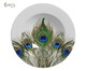 Jogo de Pratos Fundos em Cerâmica Eva - Colorido, Verde,Azul | WestwingNow