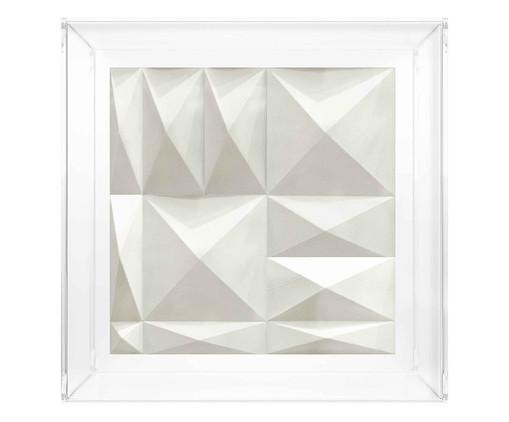 Caixa Decorativa Diamond Branco, Branco | WestwingNow