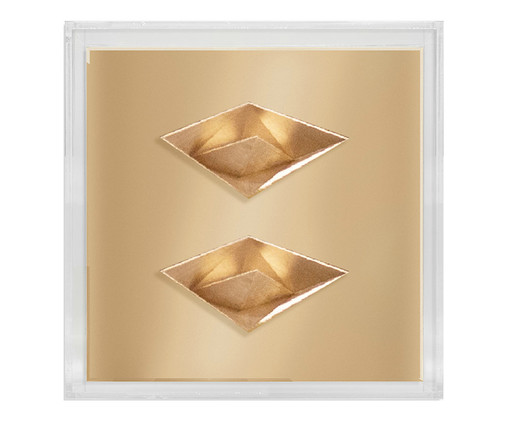 Caixa Decorativa Trevo Dourado, Dourado | WestwingNow