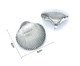 Brinco Big Shell - Silver, Prata ou Metálico | WestwingNow