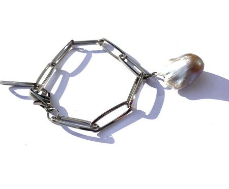 Pulseira Bold Pérola - Silver | Westwing