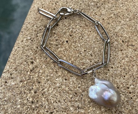 Pulseira Bold Pérola - Silver | Westwing