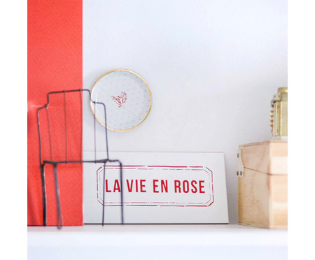 Azulejo La Vie En Rose em Porcelana Branca | WestwingNow