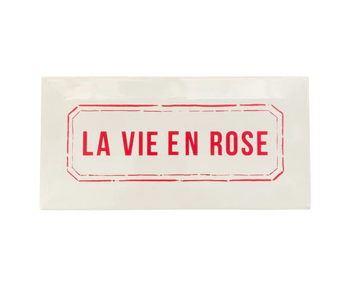 Azulejo La Vie En Rose em Porcelana Branca, Branco | WestwingNow