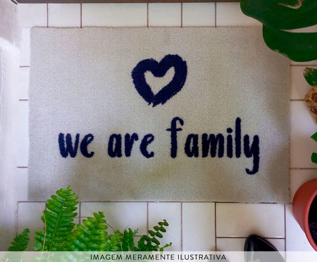 Capacho We Are Family Azul Marinho | WestwingNow