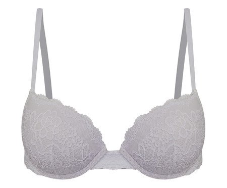 Sutiã Push Up em Renda Branco