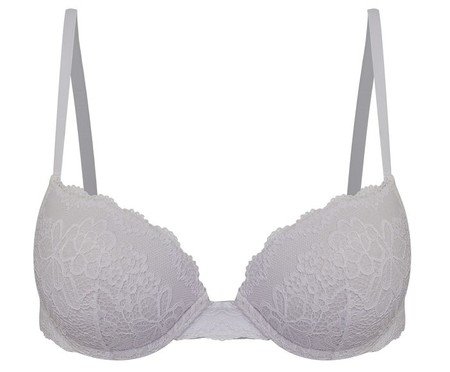 Sutiã Push Up em Renda Branco