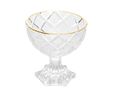 Taça para Sobremesa Deli Diamond com Fio de Ouro | WestwingNow