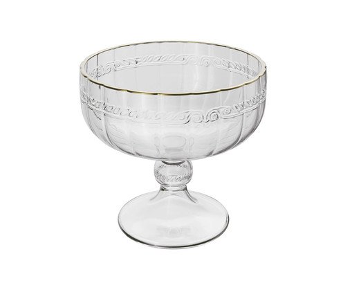 Taça para Sobremesa com Fio de Ouro Imperial, Transparente | WestwingNow