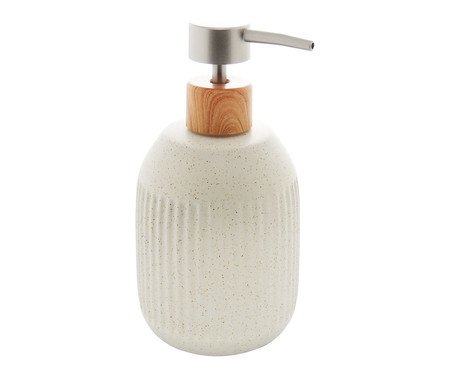 Porta Sabonete Líquido Granilite Lines Branco | Westwing