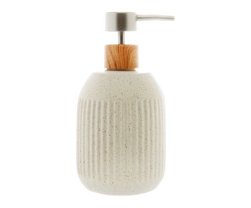 Porta Sabonete Líquido Granilite Lines Branco, Branco | WestwingNow