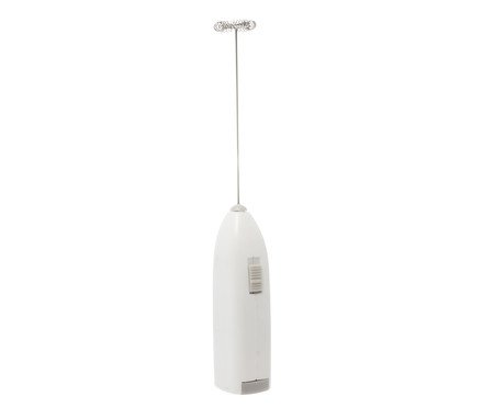 Mini Mixer Elétrico para Bebidas em Inox Branco