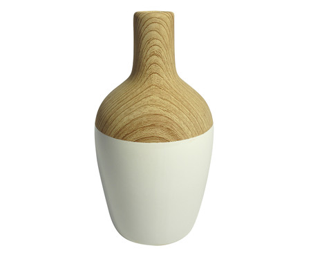 Vaso em Cerâmica Chuck Joe - Branco e Bege | WestwingNow