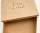 Caixa Christmas Box Feliz Natal, Natural | WestwingNow