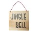 Placa Decorativa Jingle Bell Pendurar, Natural | WestwingNow