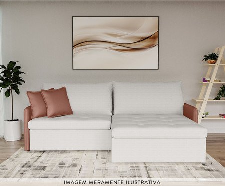 Sofá Tesla Cru e Caramelo | Westwing