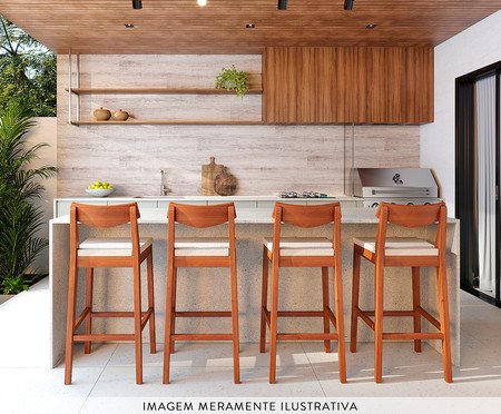 Banqueta Loop Garapa | Westwing