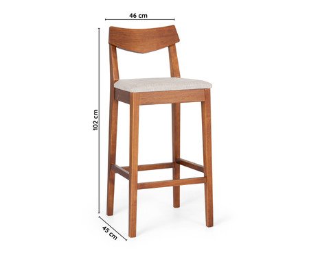 Banqueta Loop Garapa | Westwing