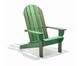 Cadeira Adirondack Michigan com Peseira - Verde, Verde | WestwingNow