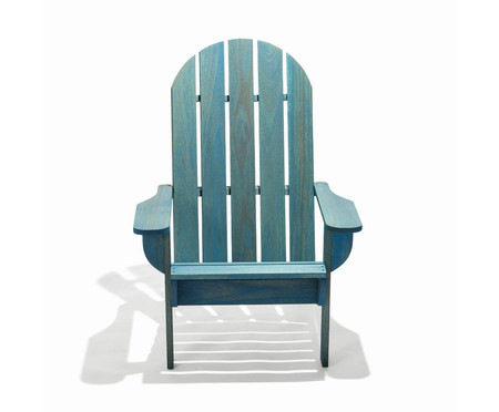 Cadeira Adirondack Michigan com Peseira - Azul | WestwingNow