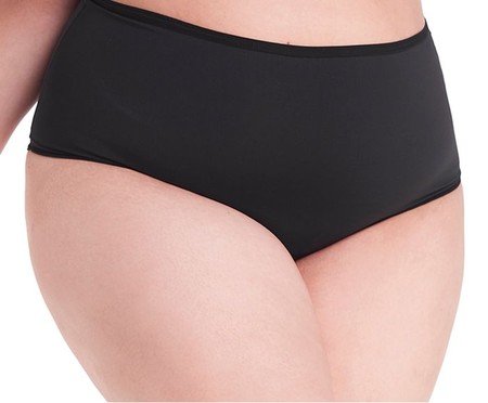 Calcinha Cintura Alta Modeladora Básica - Preto