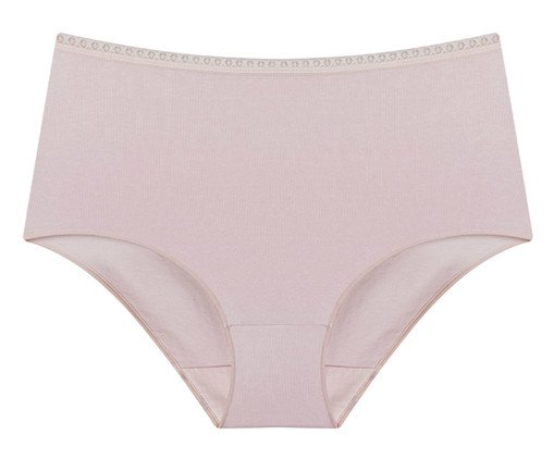 Calcinha Hot Pants Alta Cobertura em Algodão Rosa Claro, Rosa | WestwingNow