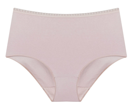 Calcinha Hot Pants Alta Cobertura em Algodão Rosa Claro, Rosa | WestwingNow