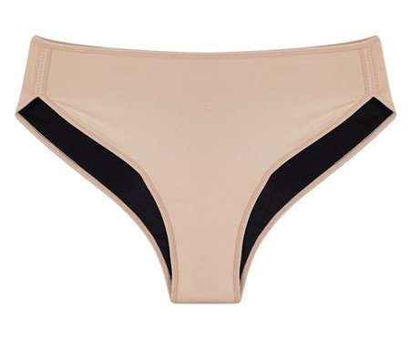 Calcinha Absorvente Boyshort Fluxo Intenso Flow Bege Ballet