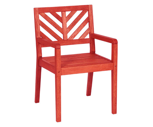 Cadeira Eko com Braços - Vermelho, Vermelho | WestwingNow