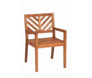 Cadeira Eko com Braços - Nogueira | WestwingNow