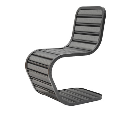 Cadeira Desenrola Perfurada Preto Fosco - Hometeka | WestwingNow