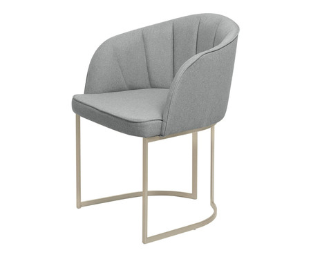 Cadeira Beverly Champanhe e Stone Carbono | WestwingNow
