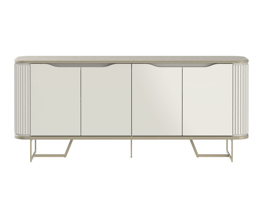 Buffet Albany 1.8 Off&White Fosco e Champanhe, Off White | WestwingNow