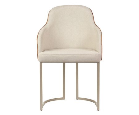 Cadeira Albany Champanhe e Linked e Caramel | Westwing