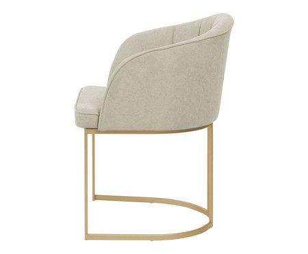 Cadeira Beverly Dourado e Soft Palha | WestwingNow