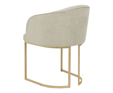 Cadeira Beverly Dourado e Soft Palha | WestwingNow
