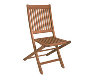 Cadeira Dobrável Ipanema sem Braços - Nogueira | WestwingNow