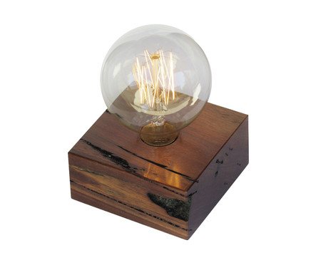 Luminária de Mesa em Madeira Tokinho Carbono Bivolt | Westwing