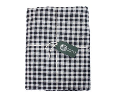Toalha de Mesa Xadrez Preto e Branco | Westwing