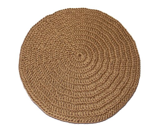 Jogo de Sousplat em Crochê Cobre, Colorido | WestwingNow