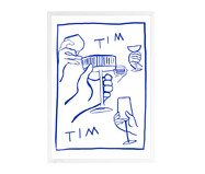 Quadro Tim Tim Azul - 32,5X45cm | WestwingNow